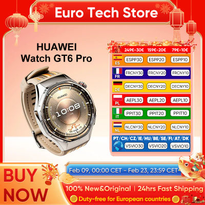 HUAWEI Watch GT 6 Pro 46 mm GPS Smartwatch Pantalla táctil AMOLED de 1,47 pulgadas, hasta 21 días de autonomía, nivel profesional de ciclismo, NFC,