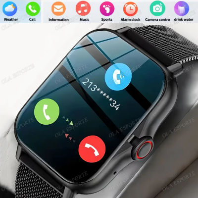 2026 reloj inteligente 1,83 "pantalla Bluetooth llamada ritmo cardíaco oxígeno en sangre Monitor de salud reloj inteligente deportivo mujeres hombres regalos de vacaciones nuevo