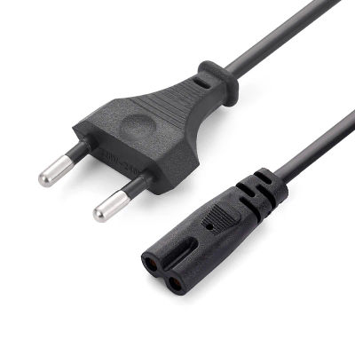 Cable de alimentación UE de 1,5 M, Cable de extensión de alimentación IEC320 C7 de 2 pines para cargador de ordenador portátil Dell, altavoz de Radio de impresora Canon Epson PS4 XBOX One S