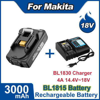 Para batería Makita de 18V BL1815 BL1850 BL1830 Bl1860 BL1820 Bl1840 3.0Ah para cargador de batería Makita BL1830 BL1815