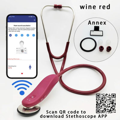 Nuevo Estetoscopio Digital Bluetooth médico con aplicación, estetoscopio inteligente inalámbrico