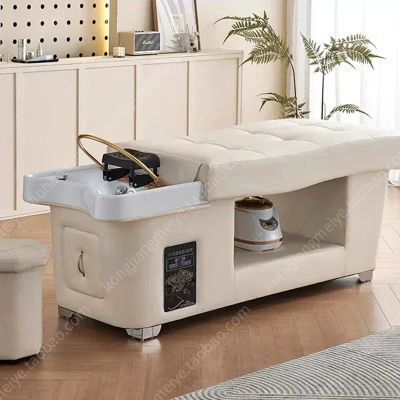 Silla de champú japonesa, cabezal de Spa, fumigación, circulación de agua, equipos de peluquería, silla Lettino Massaggio, muebl