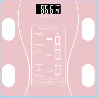 Báscula de grasa corporal, báscula Digital inalámbrica inteligente para baño, analizador de composición corporal con aplicación para teléfono inteligente, compatible con Bluetooth