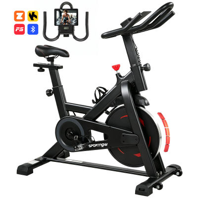 SPORTNOW Bicicleta Estática con Resistencia Magnética Ajustable App Bluetooth