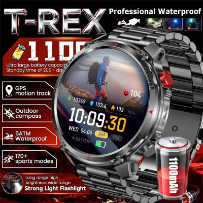 Reloj Inteligente Deportivo Militar Edición 2026, Pantalla AMOLED de 1.7 Pulgadas, Batería de 1100 mAh, Linterna LED, Llamadas Bluetooth, Resistente al Agua