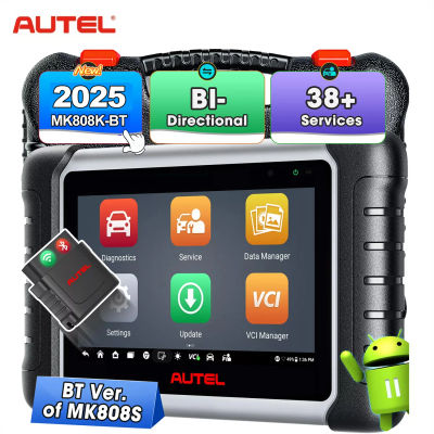 Autel-escáner MaxiCOM MK808K-BT MK808K BT Bluetooth OBD2, herramientas de diagnóstico bidireccional, lector de código, igual que MK808BT Pro