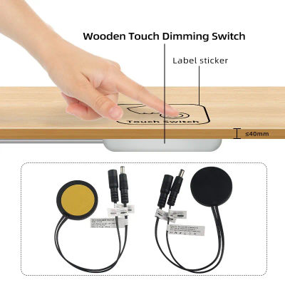 Interruptor Táctil para Muebles con Sensor Penetrable de 12V/24V CC, 5A 60W, para Luz LED