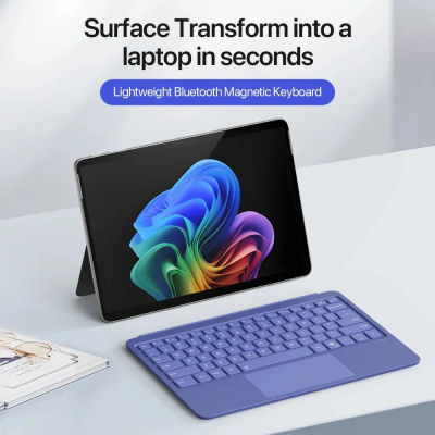 Teclado Bluetooth para Surface Pro 12, teclado ligero con retroiluminación magnética en francés, coreano y español para Microsoft Surface Pro12