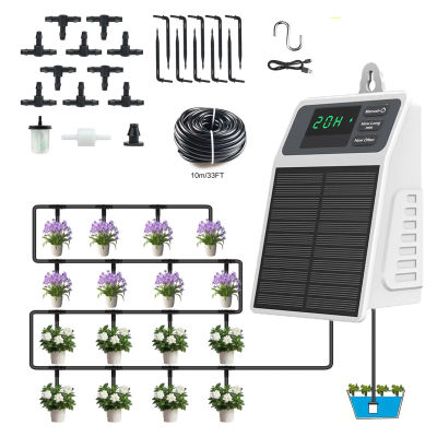 Nuevo Programador de Riego Solar por Goteo, Suministros de Riego Automático para Plantas, Temporizador de Agua para Plantas Colgantes en Invernaderos y Balcones del Hogar