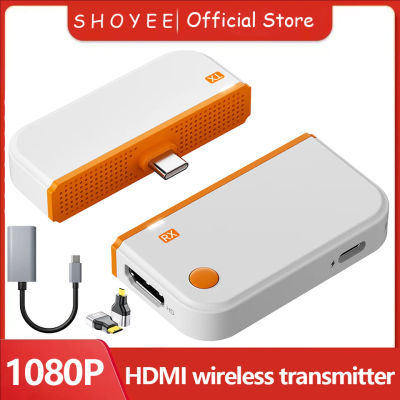 Transmisor y Receptor de Video Inalámbrico HDMI Tipo C de 50M, Adaptador Extensor, Dongle para Laptop, PC, Teléfono, TV, Monitor