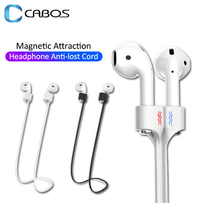 Cable magnético inalámbrico antipérdida de silicona para auriculares, soporte de cuerda para AirPods Pro Airdots Samsung Buds Plus, cuerda para el cuello