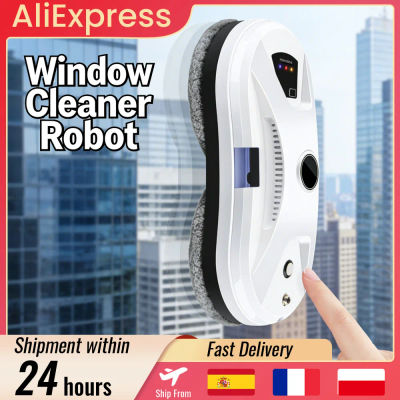 Robot Aspirador Ultrafino 5600PA, Robot Limpiacristales Eléctrico con Pulverizador de Agua Automático y Control Remoto para el Hogar
