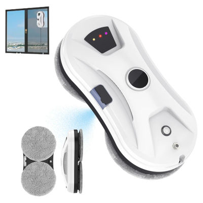 Robot Limpiacristales Inteligente 5600PA con Rociado Automático de Agua, Control Remoto y Protección Contra Cortes de Energía para el Hogar