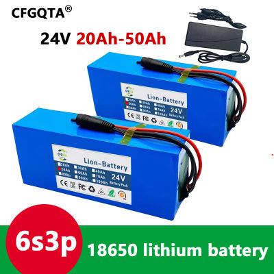 2025 NUEVA batería de litio 6s3p 24V 20Ah-50Ah 18650 25,2 v 50000mAh batería de iones de litio con cargador