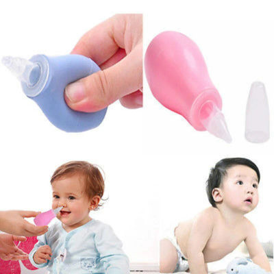 1/2/4 Piezas Nuevo Aspirador Nasal Manual de Silicona para Bebés, Limpiador de Nariz Seguro para Niños, Succión Suave, Accesorio para el Cuidado del Bebé