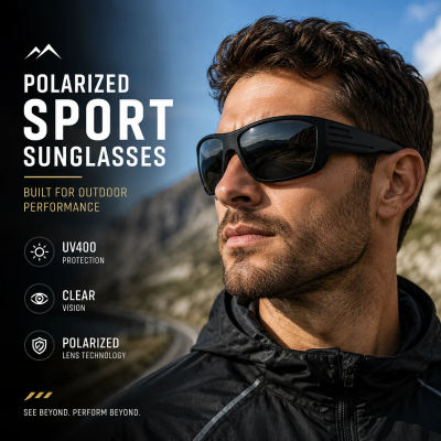 Gafas de Sol Deportivas Polarizadas de Lujo para Hombre y Mujer, Protección UV400, en Empaque para Regalo, Perfectas para Conducir y Ciclismo