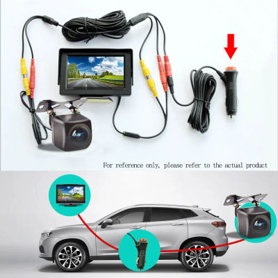 Cámara de visión trasera de fácil instalación, Monitor LCD de 4,3/5/7 pulgadas para vehículo, Van, visión nocturna, sistema de imagen de estacionamiento inverso