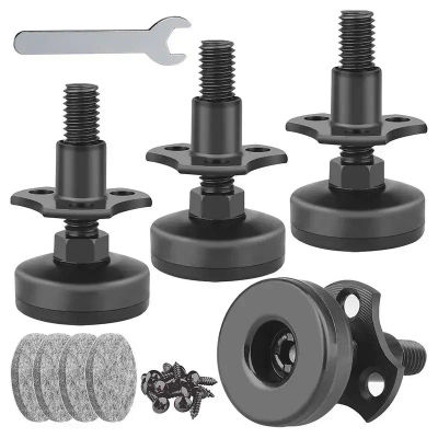 Pies niveladores ajustables, patas protectoras de acero resistentes para muebles, patas triangulares para sofá, especificación múltiple, 4 Uds.