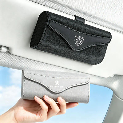 Estuche magnético de gamuza para gafas de sol y tapa de válvula de neumático para Peugeot 206 307 308 3008 207 208 407 4008 408 508 2008 5008 301 205