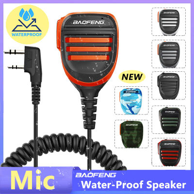 Baofeng Walkie Talkie altavoz micrófono impermeable PTT micrófono para UV5R UV-16 Pro UV-13 Plus Radio bidireccional QuanSheng UV-K5(8) UV-K6