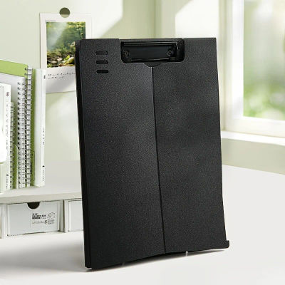 Carpeta con soporte, soporte para tablero vertical, soporte para placa engrosada para documentos A4, folleto de archivos plegable, respaldo para tablero de escritura