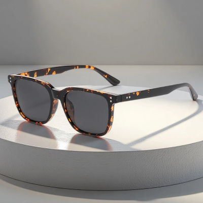 Gafas de sol polarizadas cuadradas de moda para hombres y mujeres, gafas de sol masculinas con remaches de lujo, gafas de sol antideslumbrantes para conducir al aire libre UV400