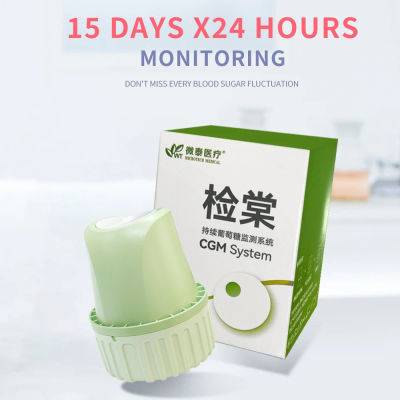 Sensor de Glucosa en Sangre Continuo Aidexx de 15 Días, Monitoreo Dinámico de Glucosa CGMS, Monitor de Azúcar en Sangre con Bluetooth ScanFree para Diabetes