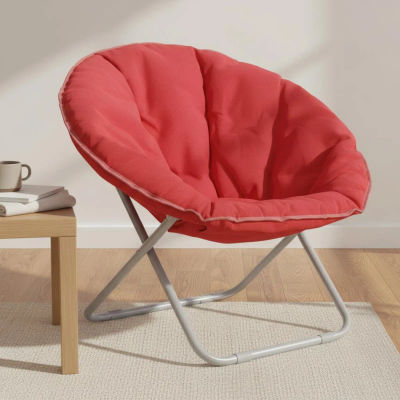 Silla Luna, Cómoda Silla Plegable Redonda, Mueble para el Hogar, Ahorra Espacio, Fácil de Guardar, para Balcón, Exterior