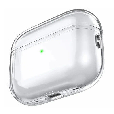 Funda transparente para auriculares para Airpods Pro 2 Generation, funda dura de TPU transparente para auriculares para Airpods 4 3 2 1