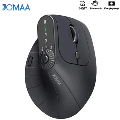Ratón ergonómico Vertical multidispositivo con ajuste de función, ratón inalámbrico Bluetooth recargable de 2,4G para PC y tableta
