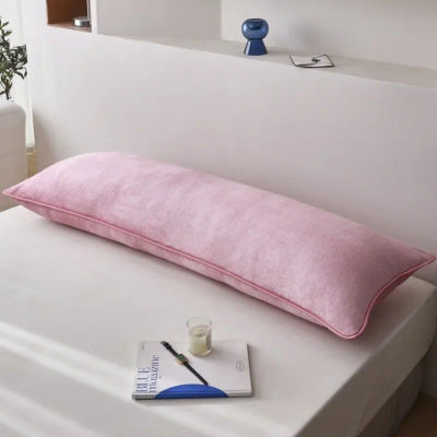 Funda de Almohada Larga de Franela de Terciopelo Lácteo, Funda de Almohada Cálida de Invierno para Parejas, Funda de Almohada Doble Antipolvo y Antitranspirante