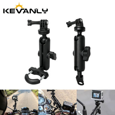Soporte para teléfono con cámara deportiva para motocicleta y bicicleta, soporte para espejo de manillar para cámaras de acción GoPro/DjI/Insta 360/teléfonos
