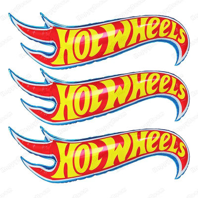 1/2/3 unidades de globos con temática de carreras de Hot Wheels, para decorar fiestas de cumpleaños infantiles, celebraciones de bebés y bodas.