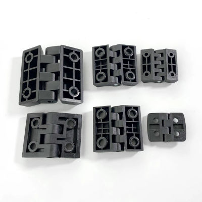 10 unids/set bisagra a tope de plástico de nailon de Color negro para caja de madera muebles Hardware de gabinete eléctrico
