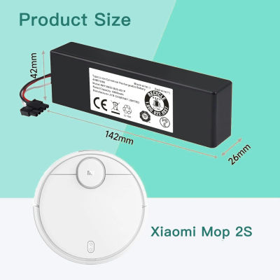 Batería de iones de litio de repuesto, 12800mAh, 14,4 V, para Conga 3290, 3390, 3490, 3590, 3690, 3790, 3890, Mi Robot aspirador 2S