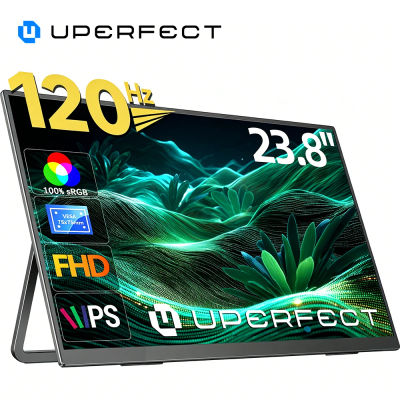 Monitor portátil de 23,8 pulgadas, monitor para juegos de 100 Hz, extensor de pantalla FHD IPS/HDR con altavoces integrados, compatible con portátiles, PC, teléfonos, PS4/PS5 y Switch.