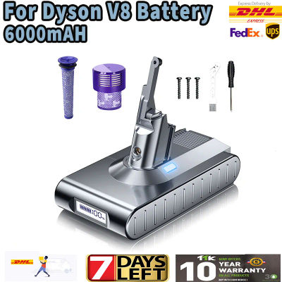 21,6 V para Dyson V8 6000mAh batería 21700 celdas V8 aspiradora de mano absoluta para Dyson V8 SV10 batería recargable