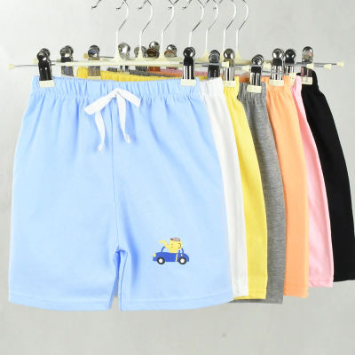 Pantalones cortos para bebés, niños y niñas, pantalones sueltos deportivos transpirables de algodón de Color caramelo para verano, ropa para niños de 1 a 4 años