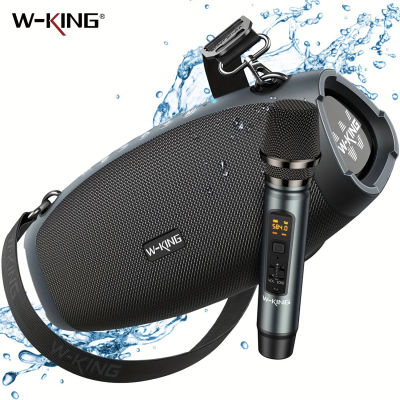 W-KING (120W PEAK) Altavoces Bluetooth portátiles de 70W con micrófono inalámbrico, Bluetooth inalámbrico impermeable para exteriores