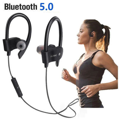 Auriculares inalámbricos con gancho para la oreja, cascos inalámbricos con Bluetooth, banda para el cuello manos libres con micrófono, Bluetooth