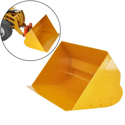 HUINA-cubo de clasificación plana de Metal 583, Conector de enganche rápido para cargador de ruedas 1583, más grande que el cubo volquete lateral original