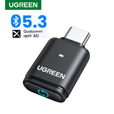 UGREEN USB C tipo C Bluetooth 5,3 transmisor aptX HD AD adaptador de Audio para PC Nintendo Switch auriculares altavoz micrófono