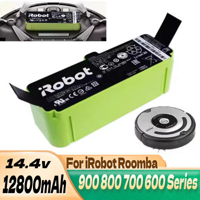 Batería de iones de litio de 12800mAh para iRobot Roomba Cleaner 900 800 700 600 Series 960 980 981 966 895 695 692 690 675 780 860 891