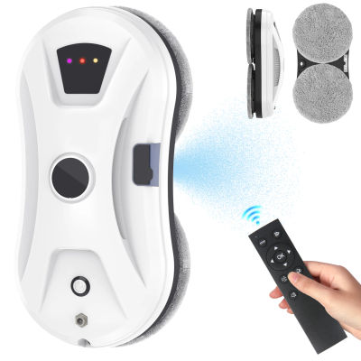 Robot Limpiacristales 5600PA con Pulverización Automática de Agua, Prevención de Caídas, Control Remoto Inteligente, para Vidrios, Espejos y Paredes