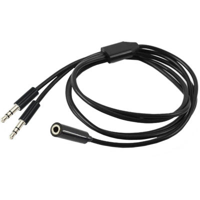 Cable de Audio divisor de auriculares, Cable de extensión hembra a 2 macho de 3,5mm, divisor 3,5 para auriculares, dos altavoces, envío directo