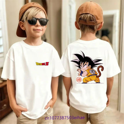 Camisetas para niños, camiseta de Dragon Ball Z, ropa para niños, ropa de verano de manga corta, camisetas de dibujos animados para niños, camiseta para bebés