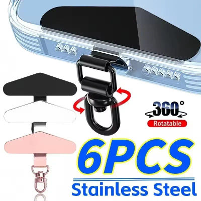 360 ° Conector de Seguridad Universal de Metal Giratorio para Teléfono Móvil, Parche de Sujeción para Cordón de Teléfono, Junta de Conexión para Cordón de Celular