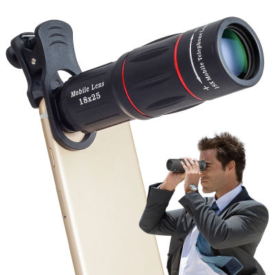 APEXEL-lente telescópica con Zoom 18X, lente Monocular con trípode, para cámara de teléfono móvil, para teléfonos inteligentes