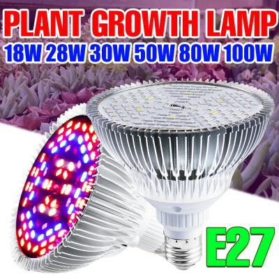 Bombilla LED de espectro completo para cultivo de plantas hidropónicas, lámpara UV para cultivo de flores y vegetales, E27, E14