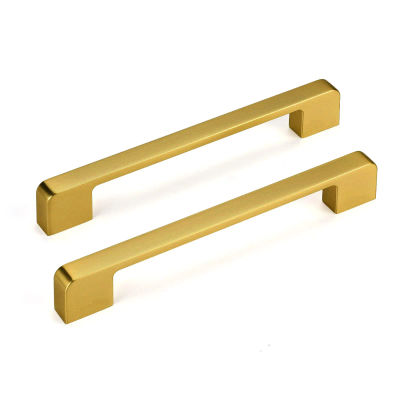 Paquete de 12 tiradores elegantes de aleación de aluminio dorados mate, tiradores de cajones y gabinetes duraderos pintados, herrajes para cocina y muebles
